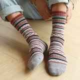 Winter Thick Warm Stripe Wool Socks Casual Sock