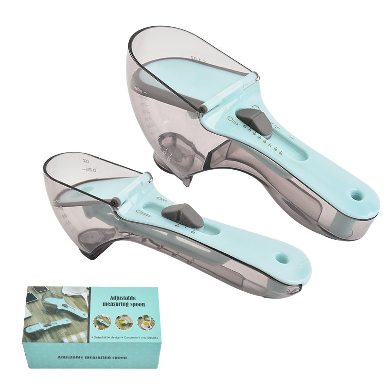 Adjustable Measuring Spoon Set Baking Tools Seasoning Measuring Spoon 2-piece Set