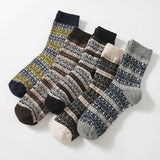 Winter Thick Warm Stripe Wool Socks Casual Sock