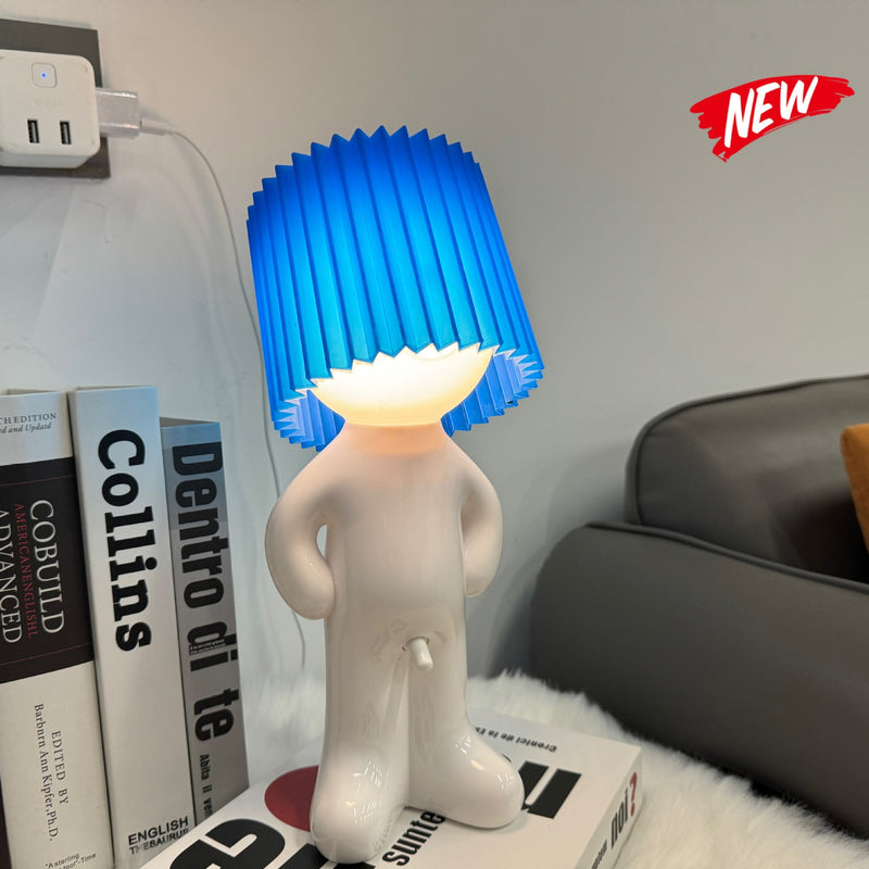 On Behalf Of The 2024 New Plug-in Creative MR P A Little Shy Desk Lamp A Little Shy Boy Naughty Night Light