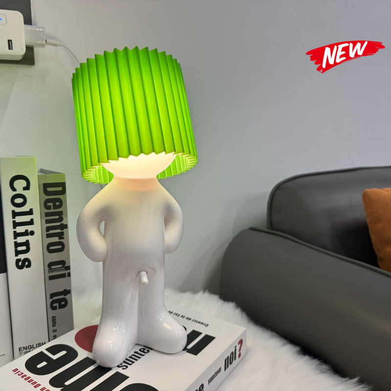 On Behalf Of The 2024 New Plug-in Creative MR P A Little Shy Desk Lamp A Little Shy Boy Naughty Night Light