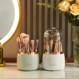 Cosmetic Brush Storage Barrel Dustproof Lipstick Eyebrow Pen Cosmetic Storage Box Rotating Brush Cylinder