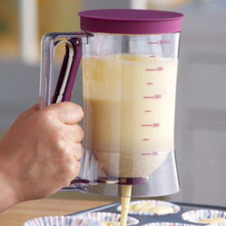 Batter Separator Dispenser Cup Cake Handheld Dispenser Batter Funnel Measuring Cup Baking Tools