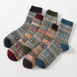 Winter Thick Warm Stripe Wool Socks Casual Sock