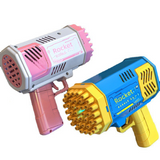 Mengmeng Child Gatling 40-hole Mini Space Bubble Gun Lighting Outdoor Toy Super Long Endurance Bubble Machine